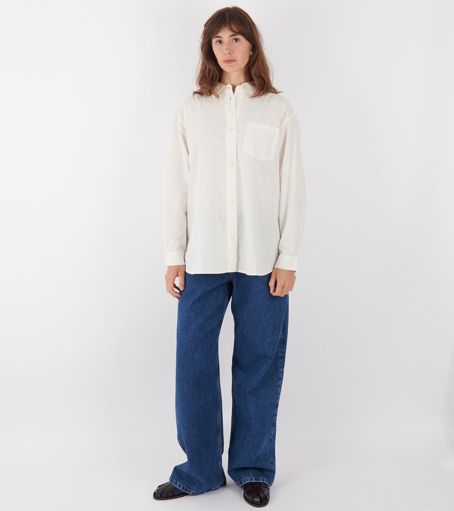 Willow Wide Jeans Mid Blue Denim