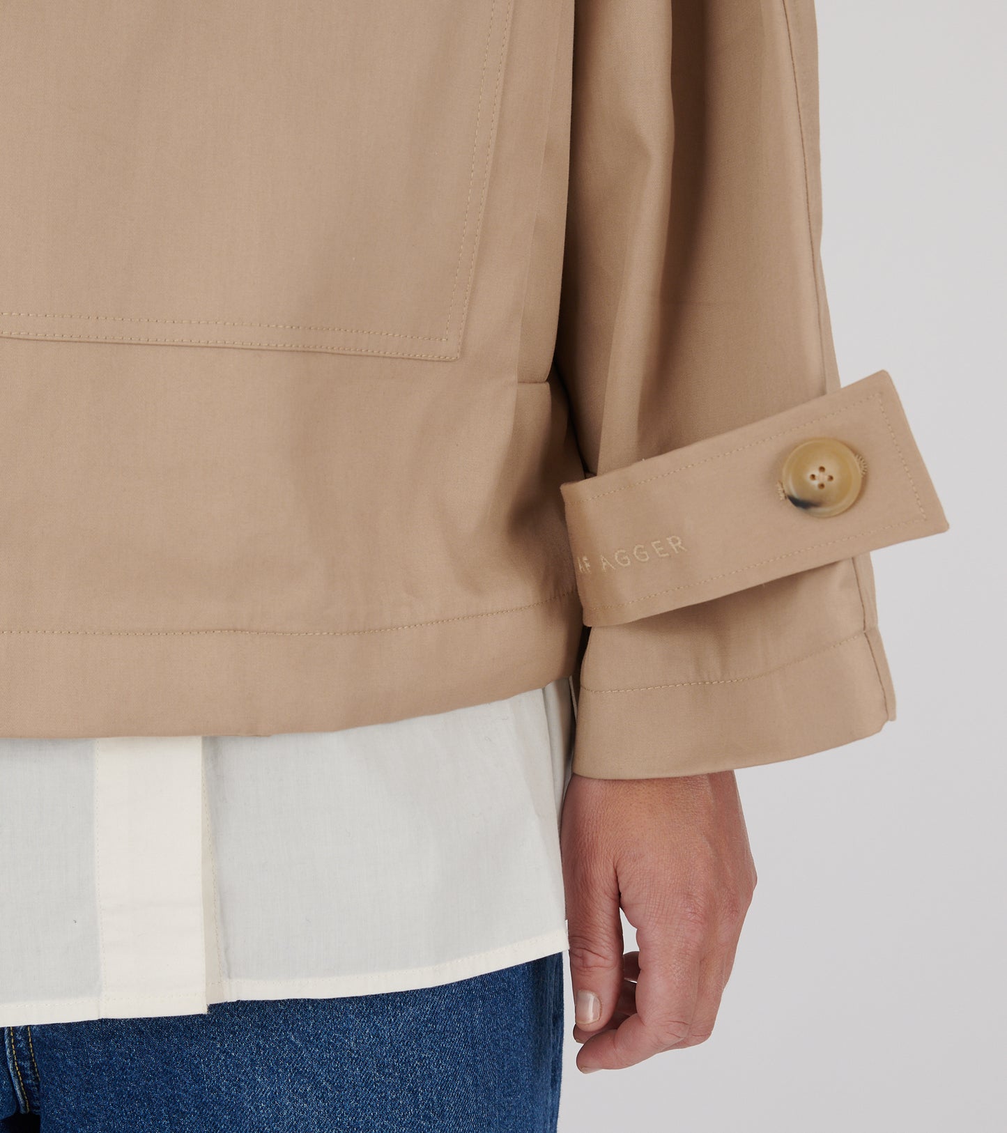 Water Resistant Jacket Cool Beige
