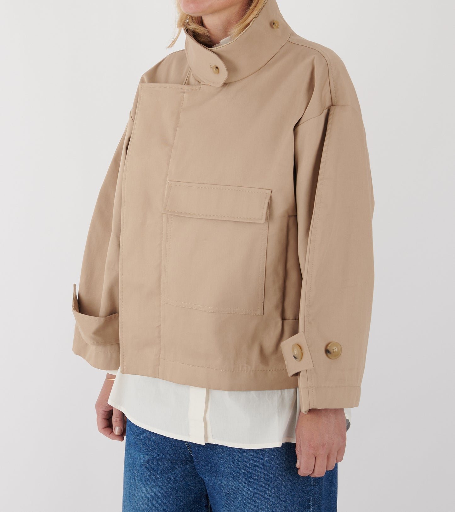 Water Resistant Jacket Cool Beige