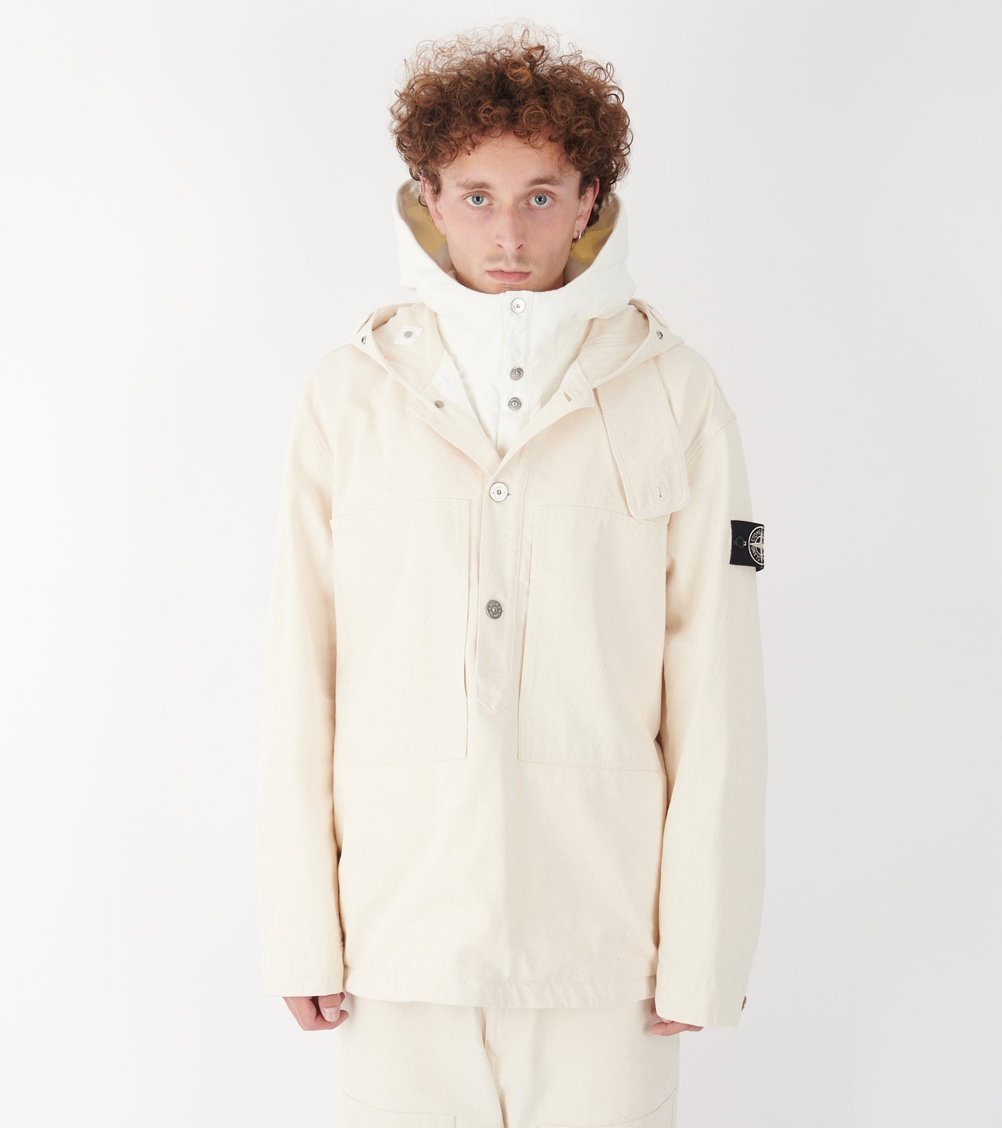 Natural Cotton Gabardine SI Raw Beauty Jacket Ivory