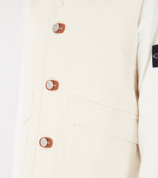 Senza Maniche Vest Ivory