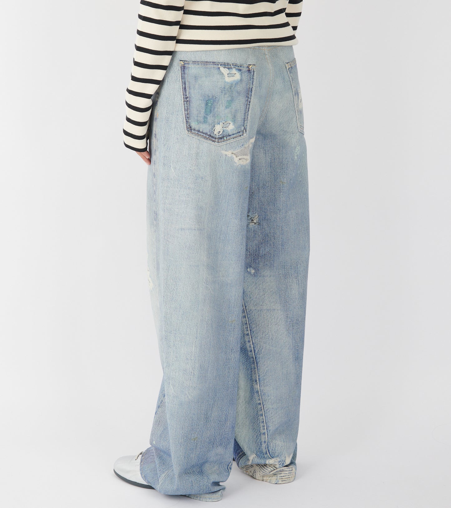 Full Cut Jeans Digital Denim Print
