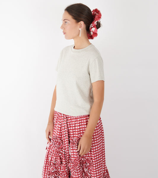 Scrunchie Red Chunky Gingham