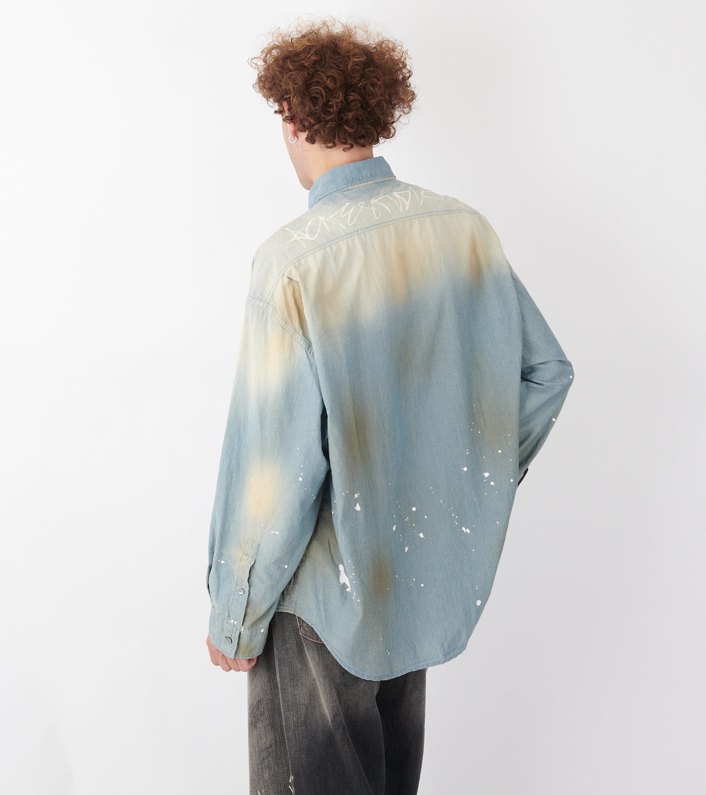 Paint Shirt Washed Blue