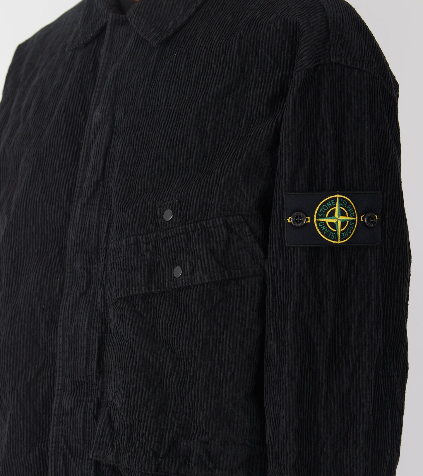 Cotton Corduroy Overshirt Black