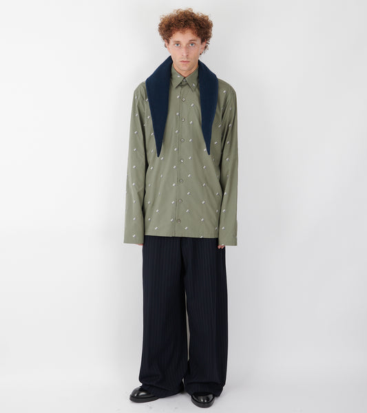 Losange Mini Fleece Scarf Plombe