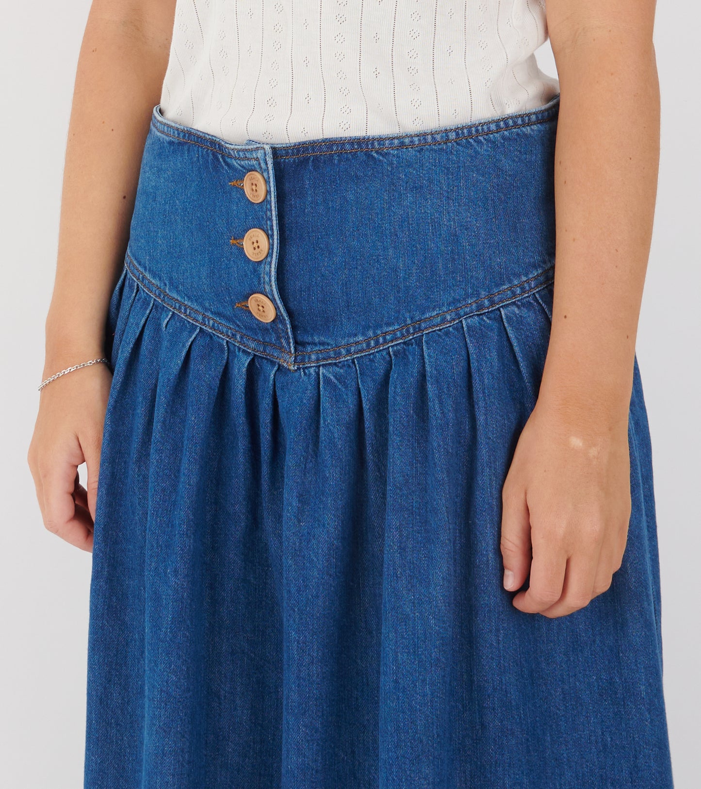 Dolly Skirt Vintage Washed Blue