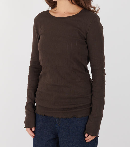 Edie Blouse Dark Brown