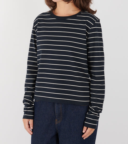Loui Blouse Navy/White Stripe