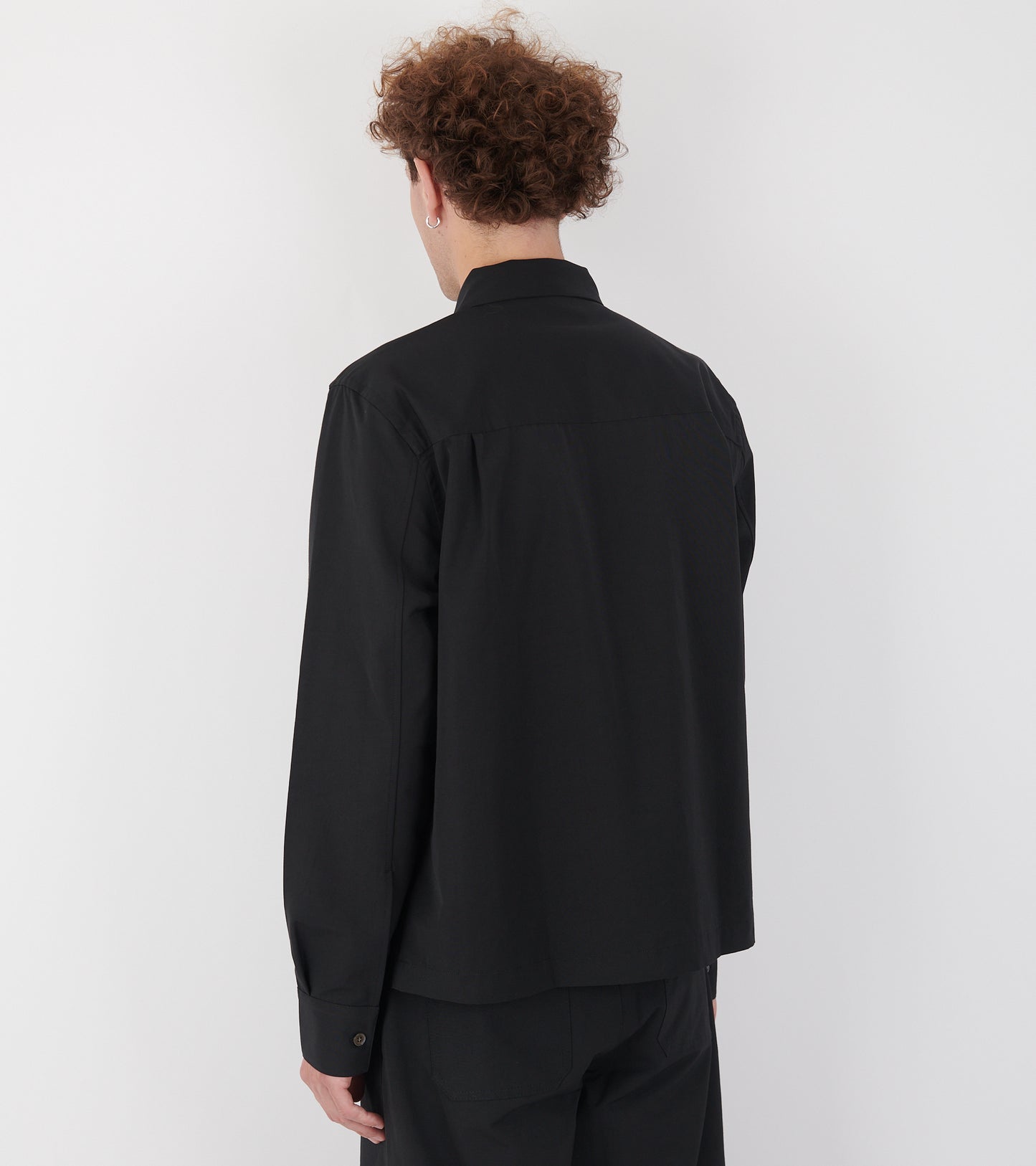 Shrunk Zip Shirt Black