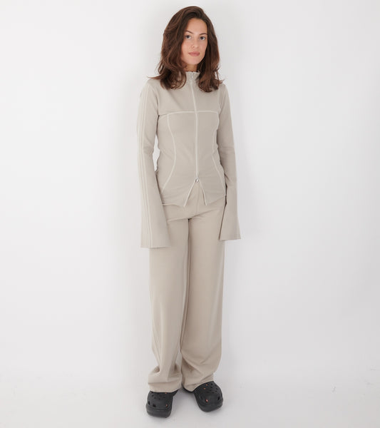 Zoe Track Blouse Beige