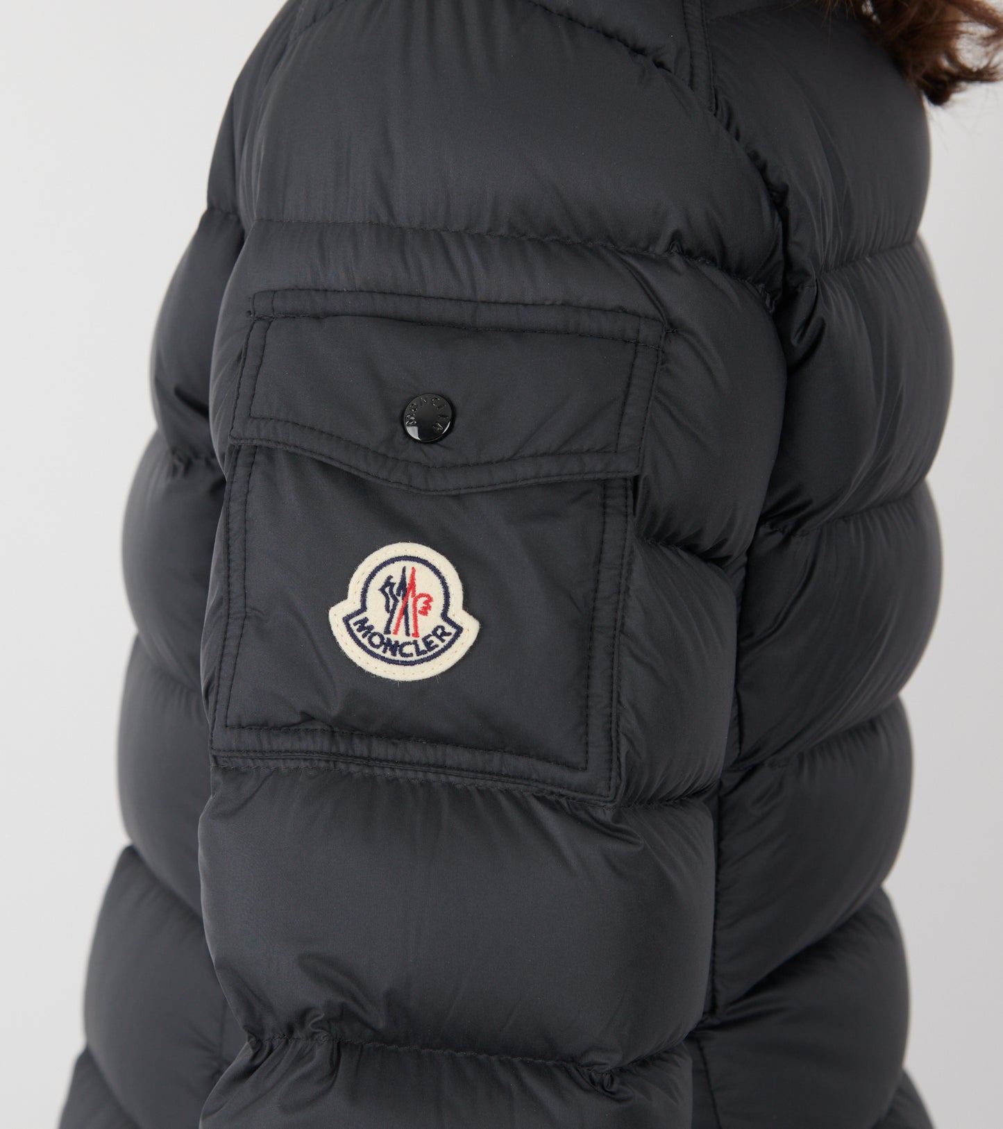 Igesse Mid-Length Down Jacket Black
