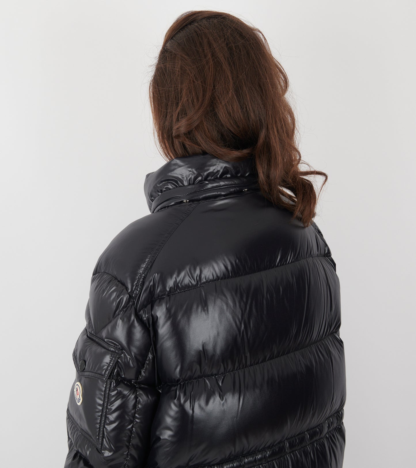 Cavettaz Hooded Long Down Jacket Black