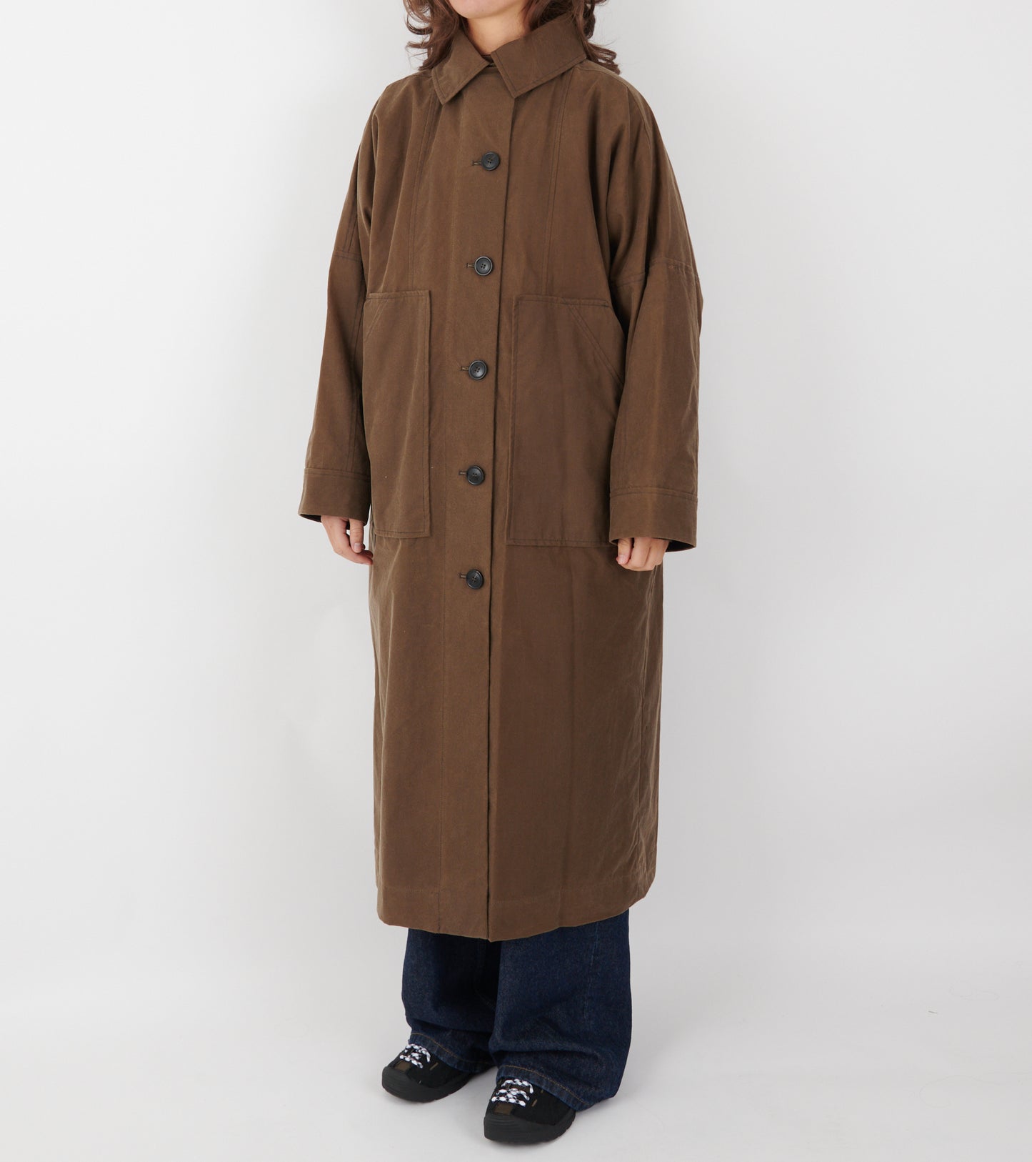 Jay Oilskin Coat Bark