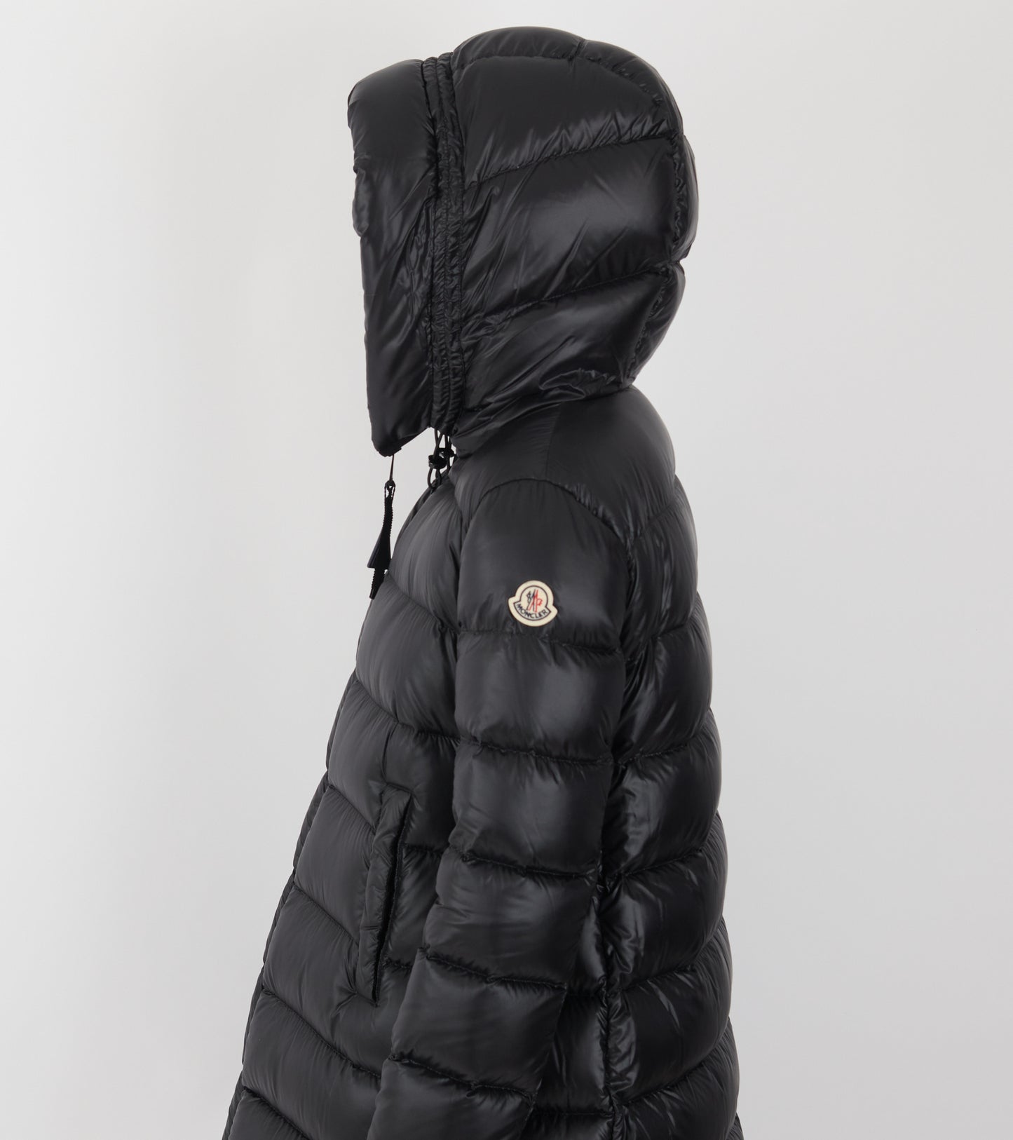 Suyenne Hooded Mid-Length Down Jacket Black