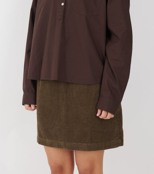 Mini Skirt Corduroy Bark