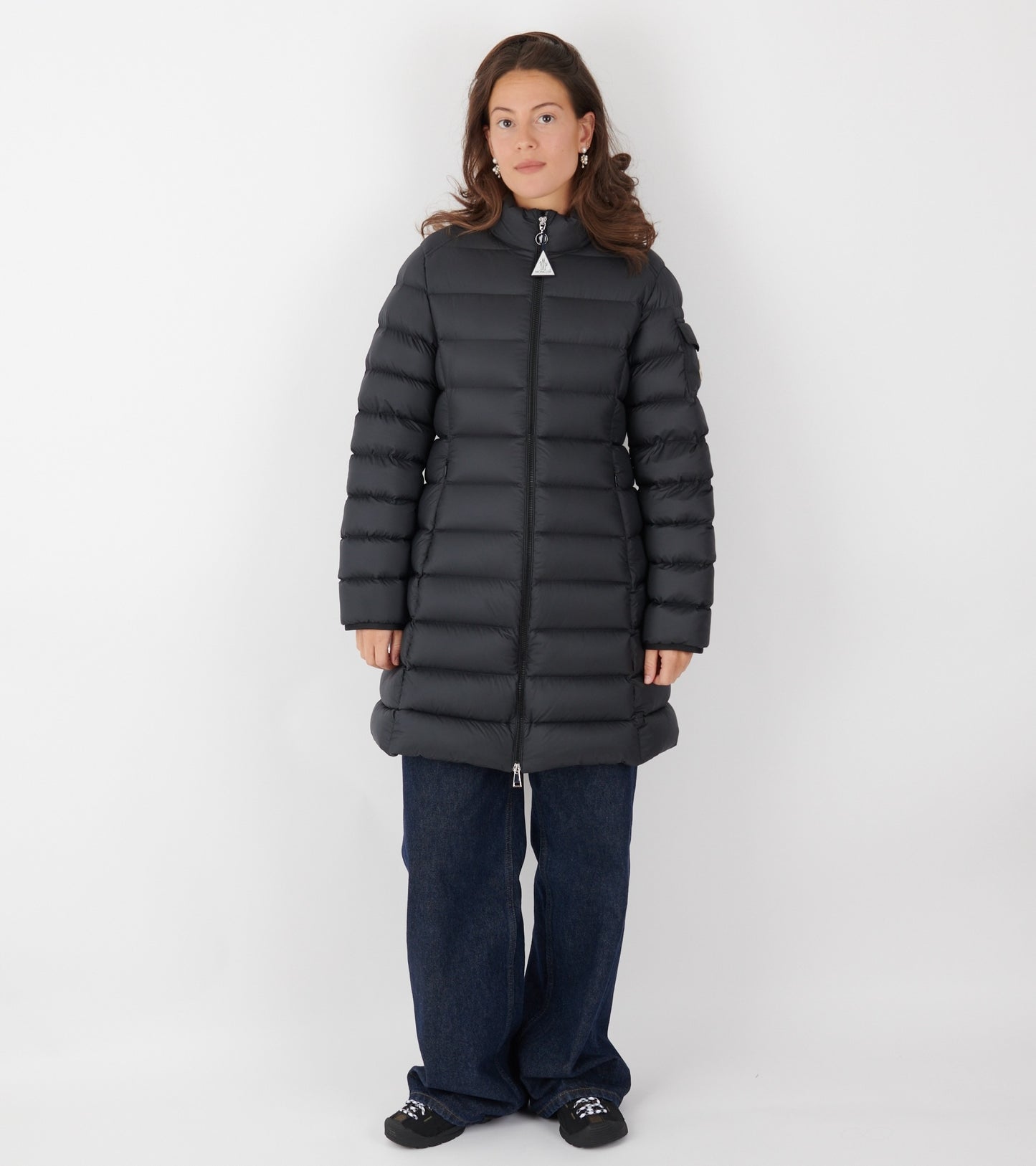 Igesse Mid-Length Down Jacket Black