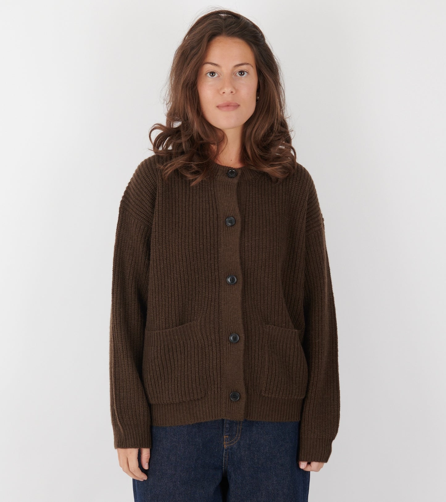 Bine Cardigan Dark Brown