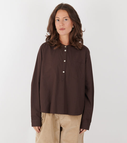 Agnes Shirt Dark Brown