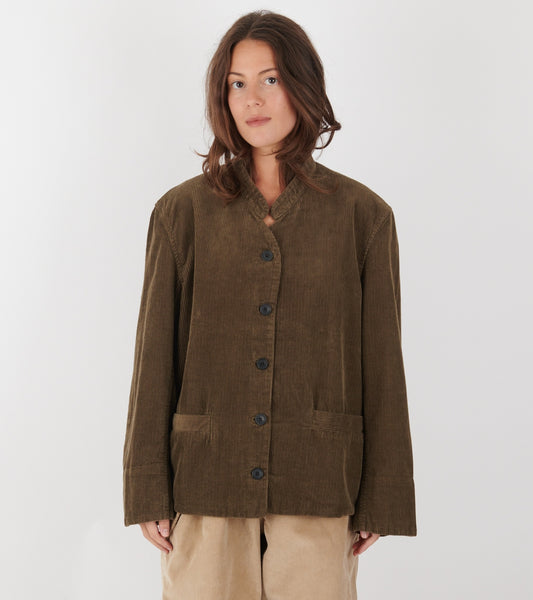 Angela Jacket Corduroy Bark