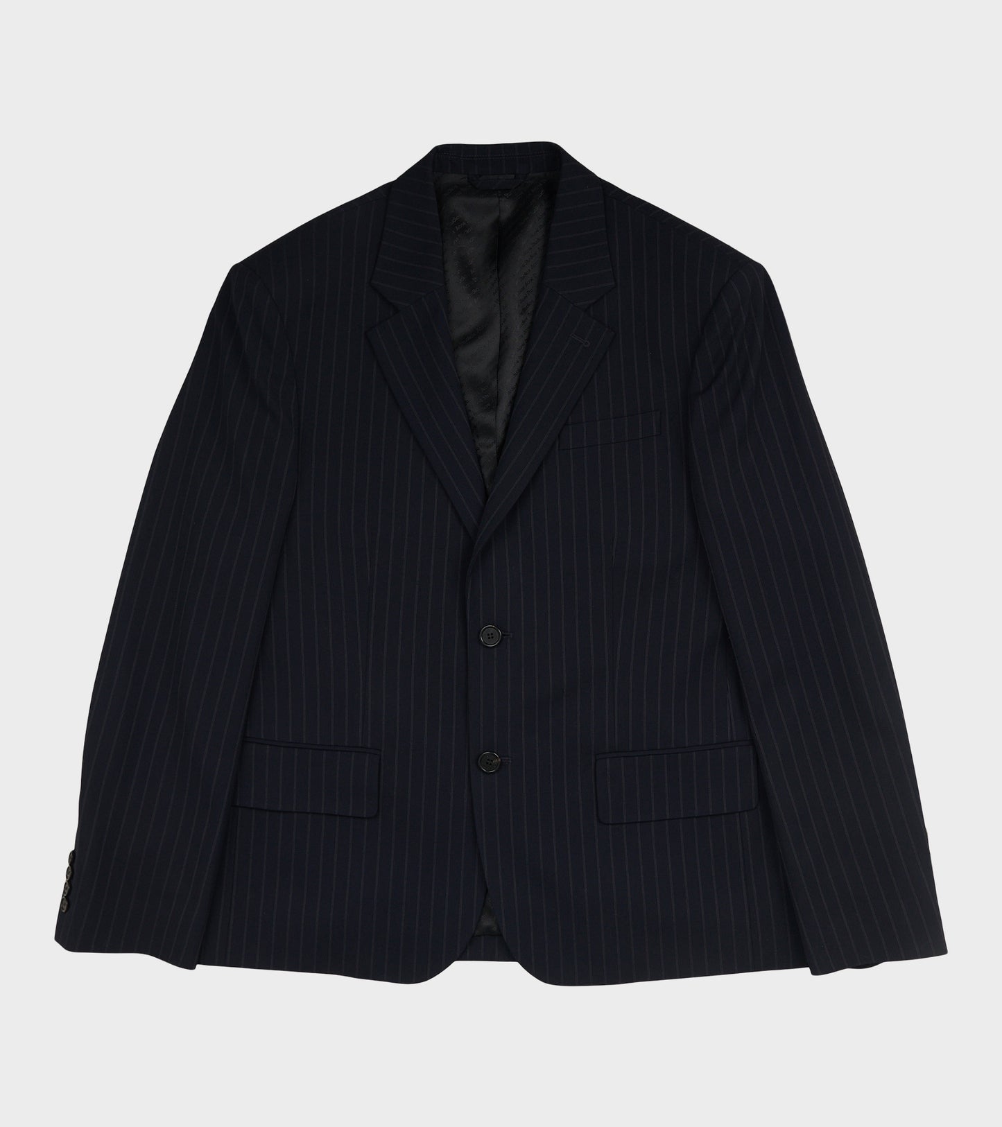 Pinstripe Blazer Dark Navy