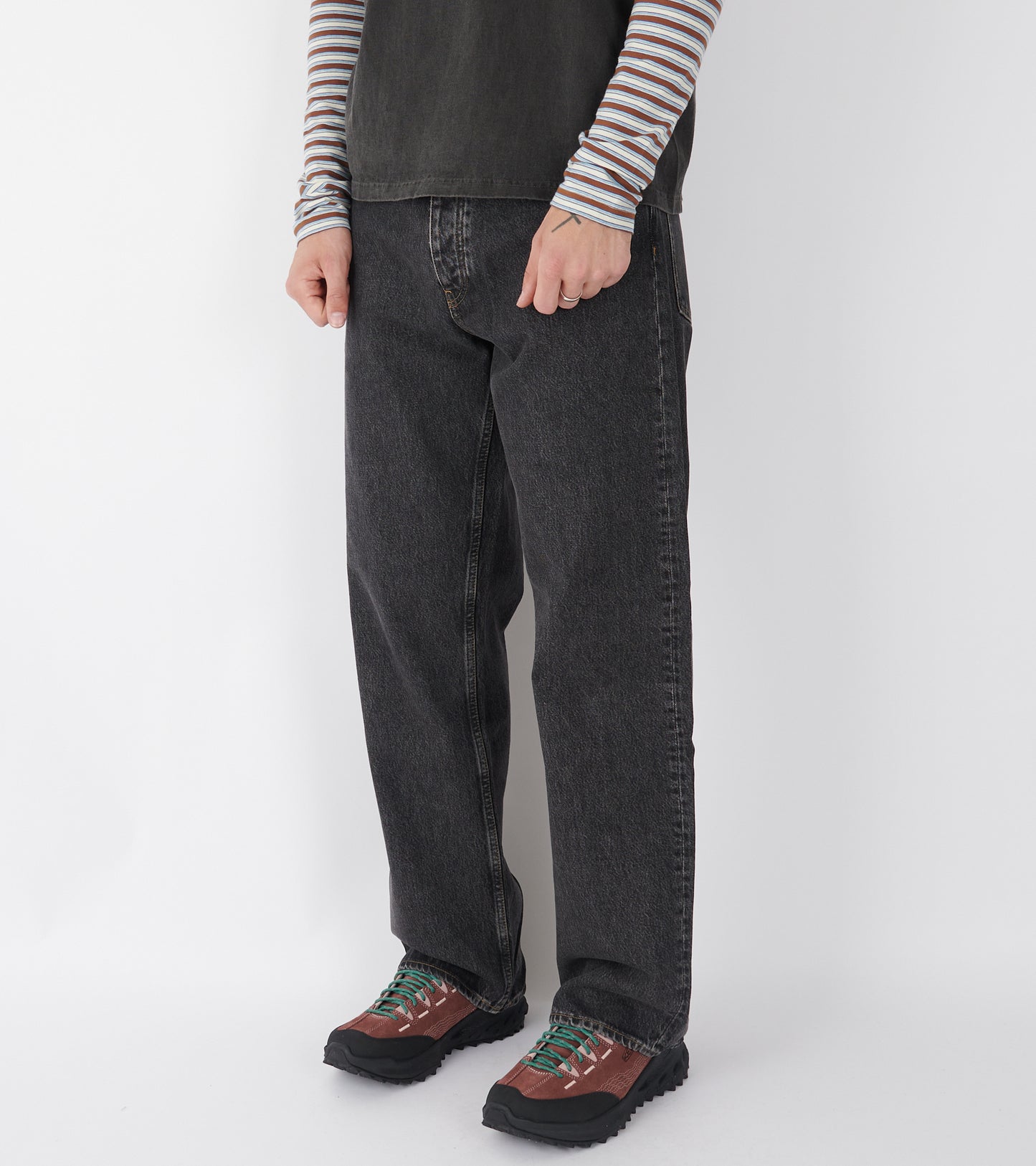 Loose Jeans Black Stone