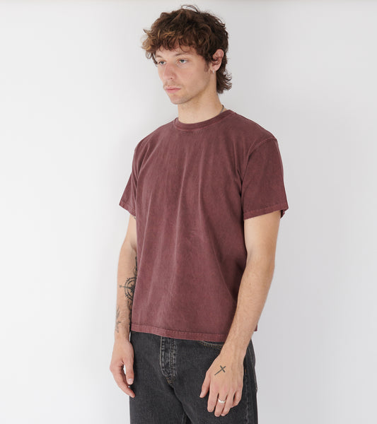 SS Crew Tee Bordeaux