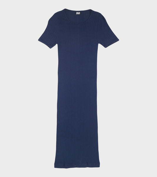 101 Short Sleeve John Rib Dress Marine