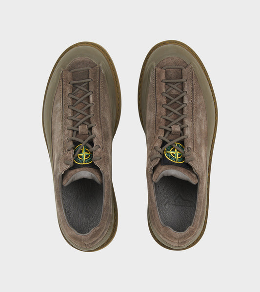 Low Top Suede Sneakers Olive