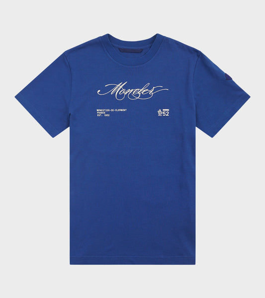Embroidery Logo T-Shirt Blue