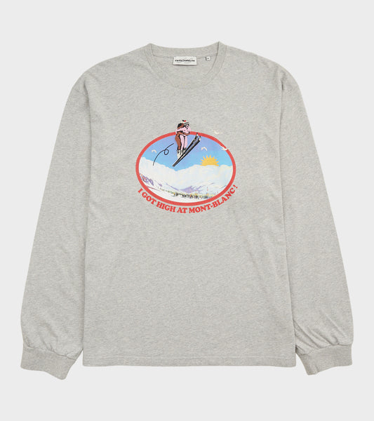 Mont Blanc Memories L/S T-shirt Melange Grey