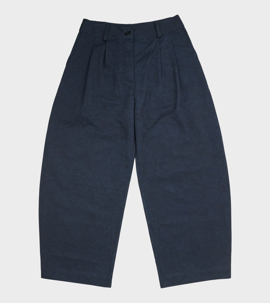 Japanese Cotton Twill Robyn Trouser Dark Navy