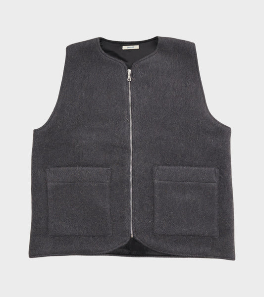 Hairy Wool River Vest Slate Grey