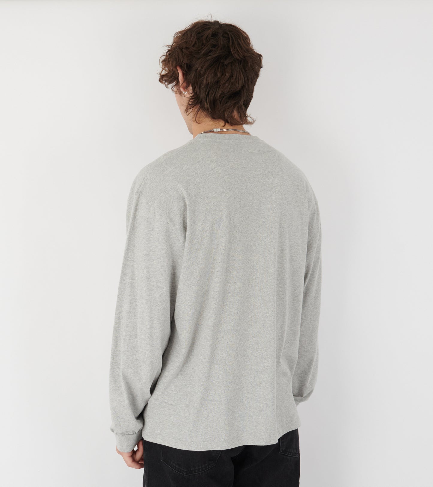 Mont Blanc Memories L/S T-shirt Melange Grey