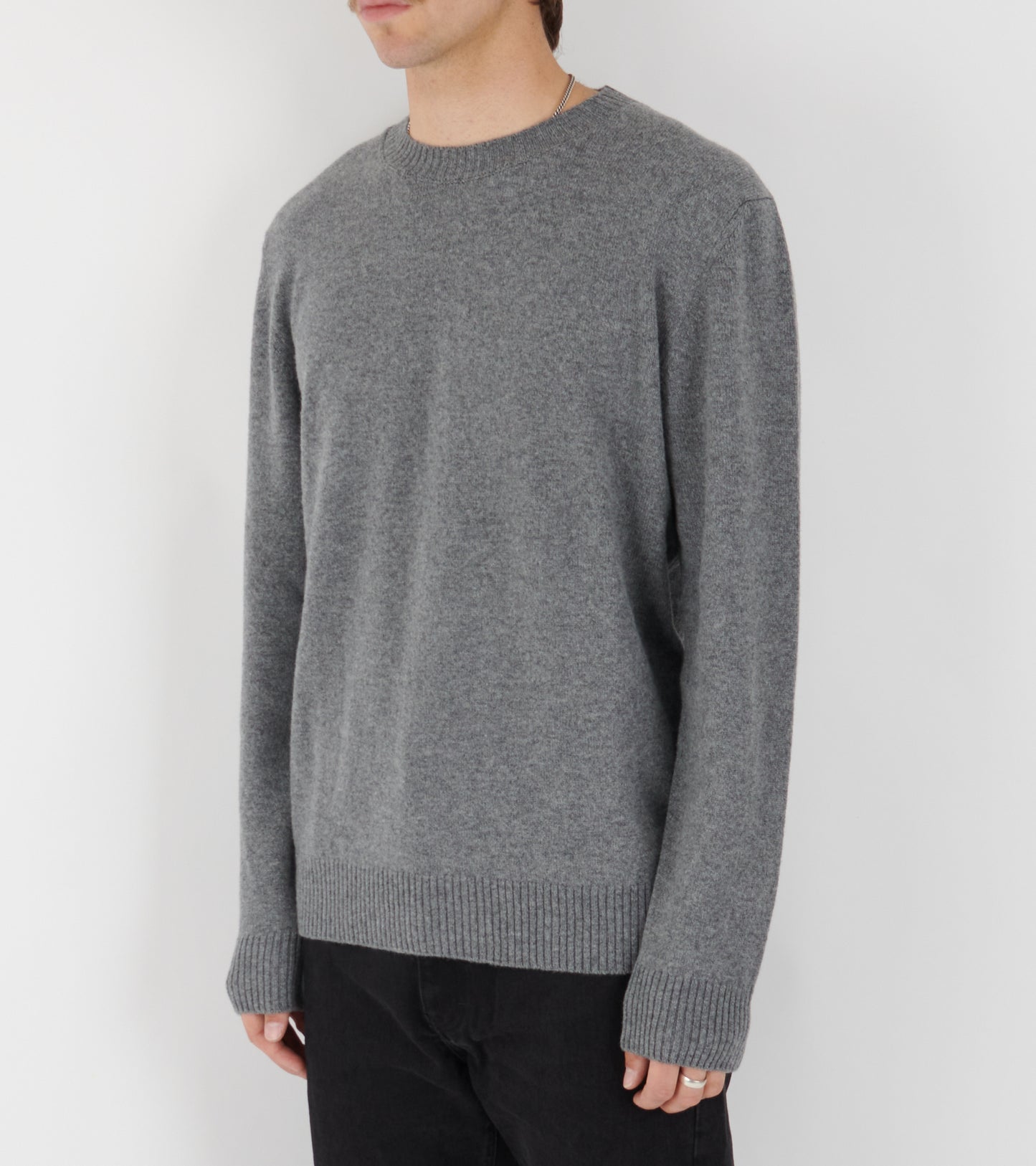 Norse Standard Merino Lambswool Sweater Grey Melange