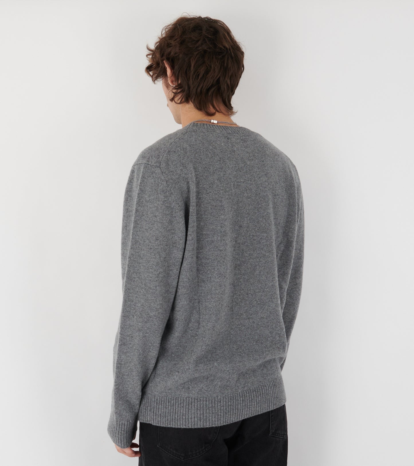 Norse Standard Merino Lambswool Sweater Grey Melange