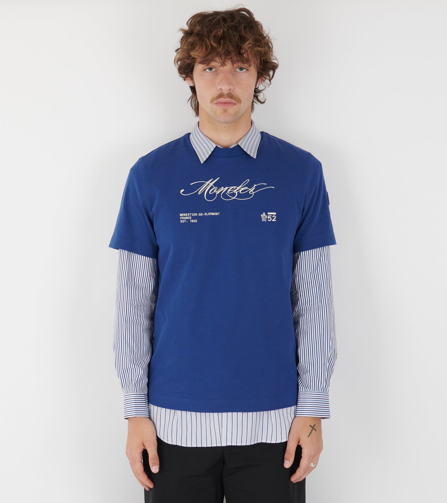 Embroidery Logo T-Shirt Blue