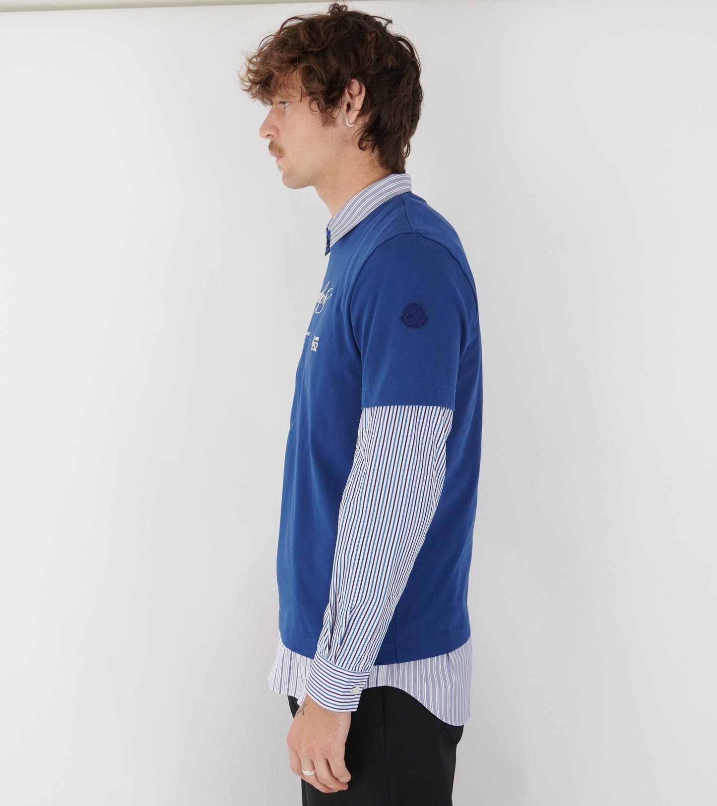 Embroidery Logo T-Shirt Blue