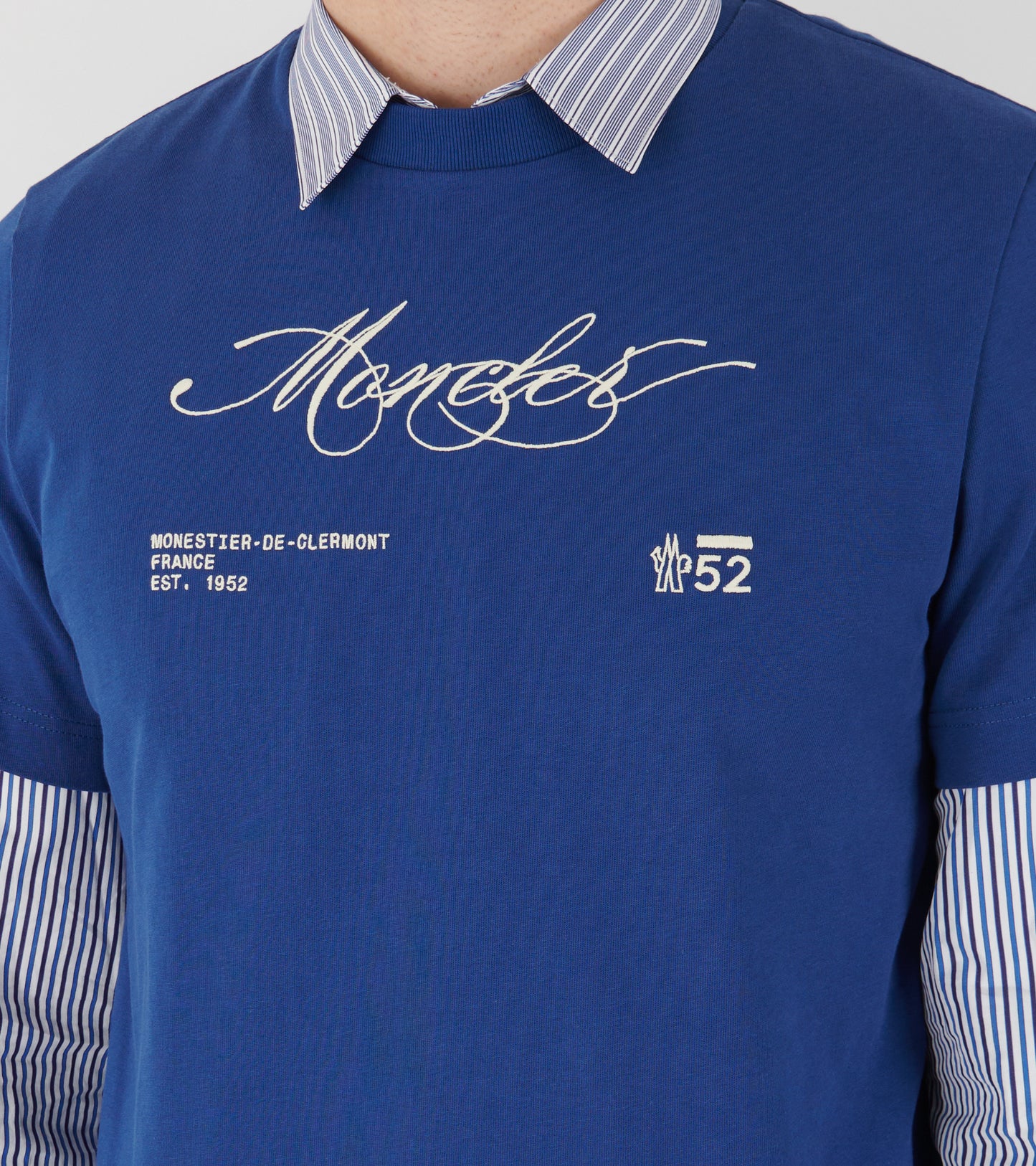 Embroidery Logo T-Shirt Blue