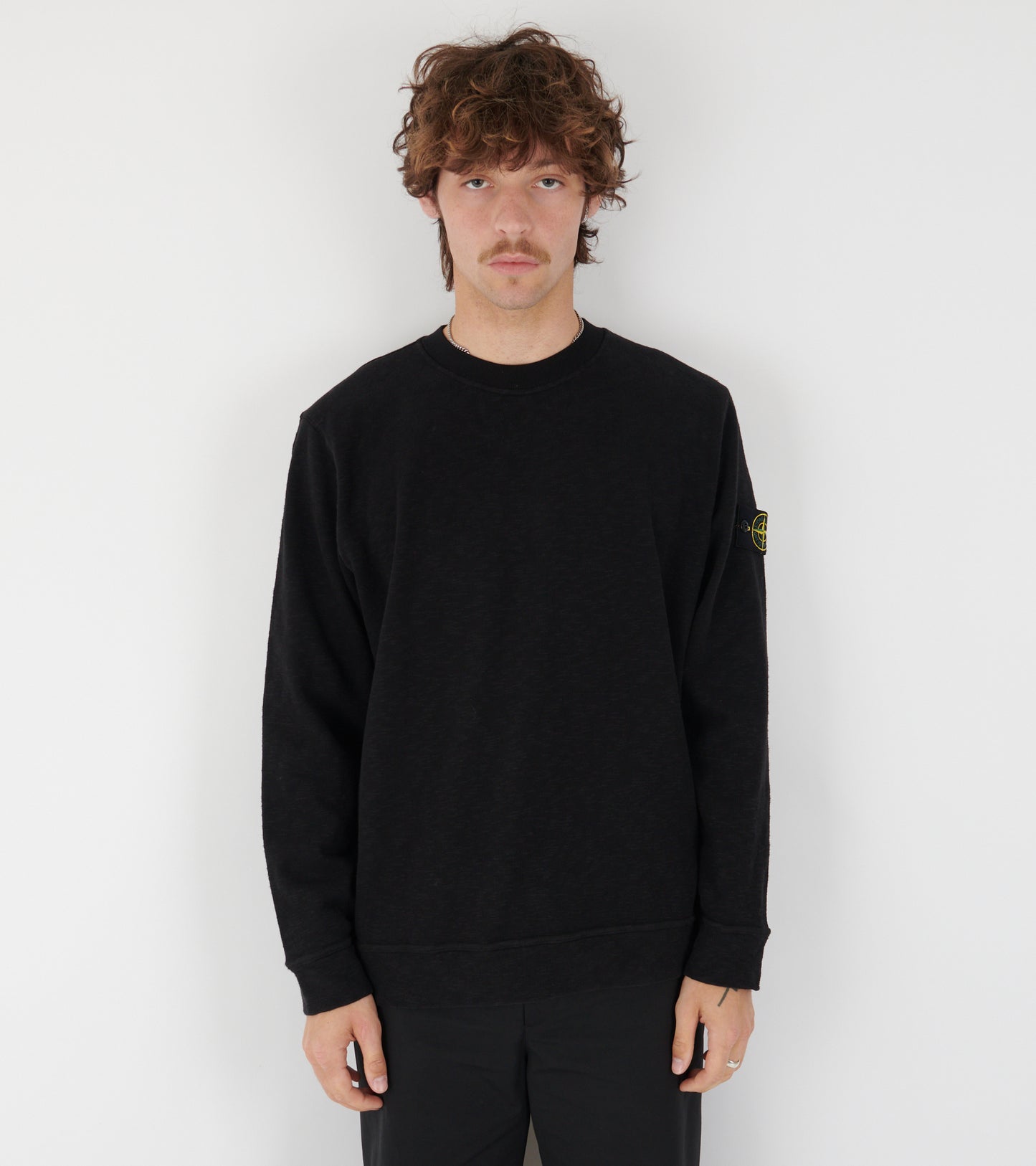 Heavy Woven Sweatshirt Black
