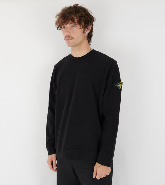 Heavy Woven Sweatshirt Black