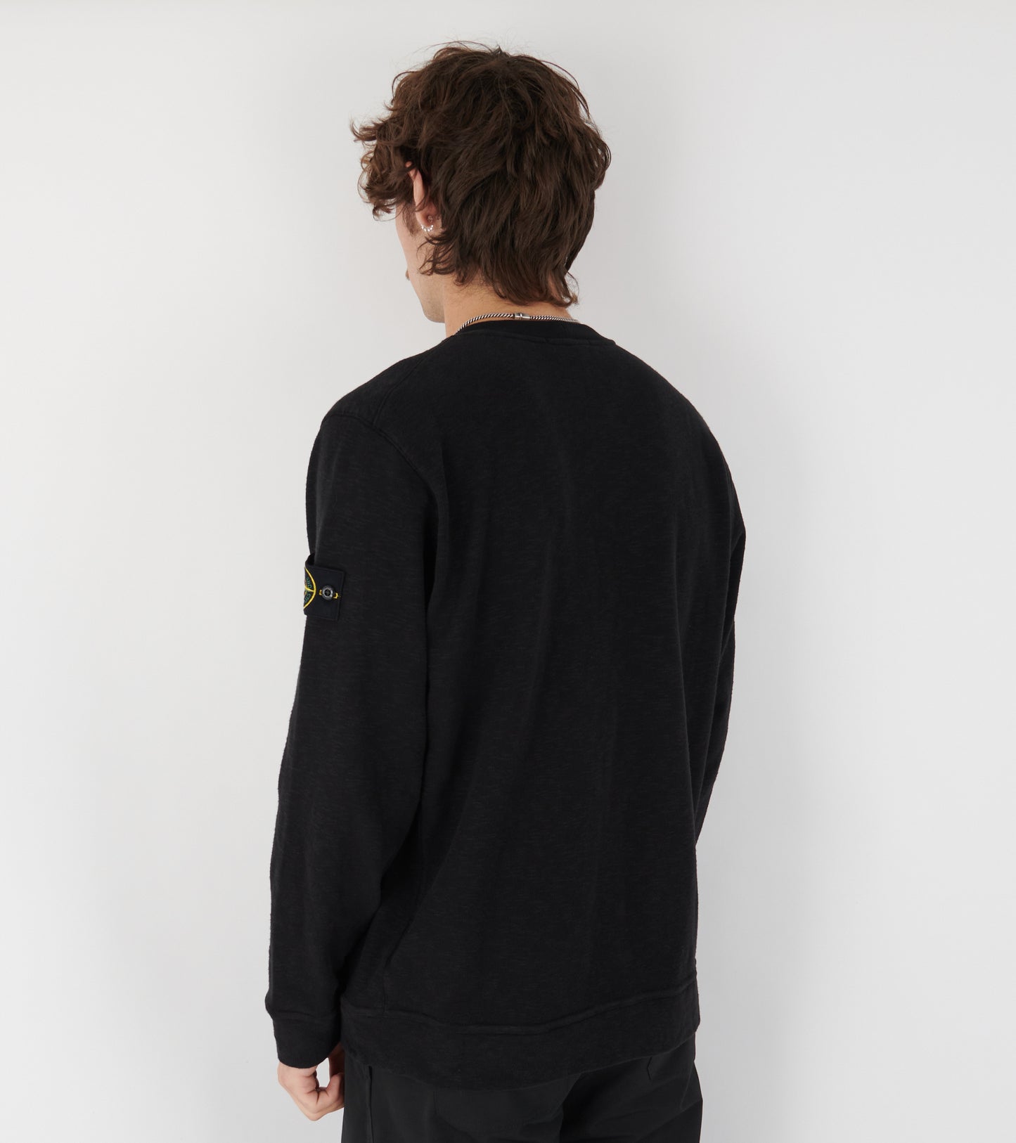 Heavy Woven Sweatshirt Black