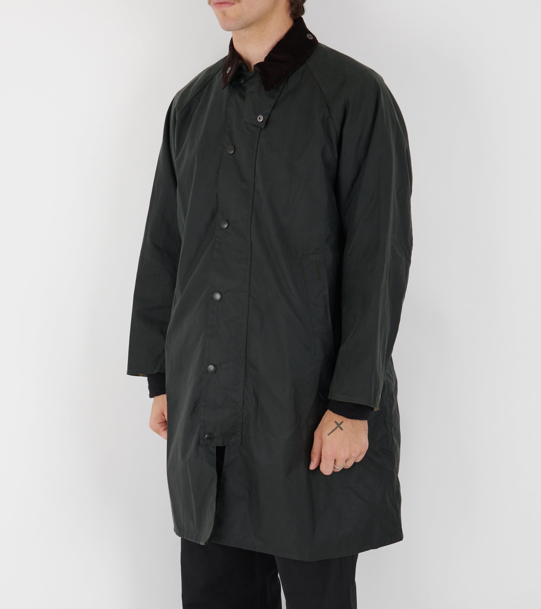 Barbour Modified Exmoor Wax Coat Sage