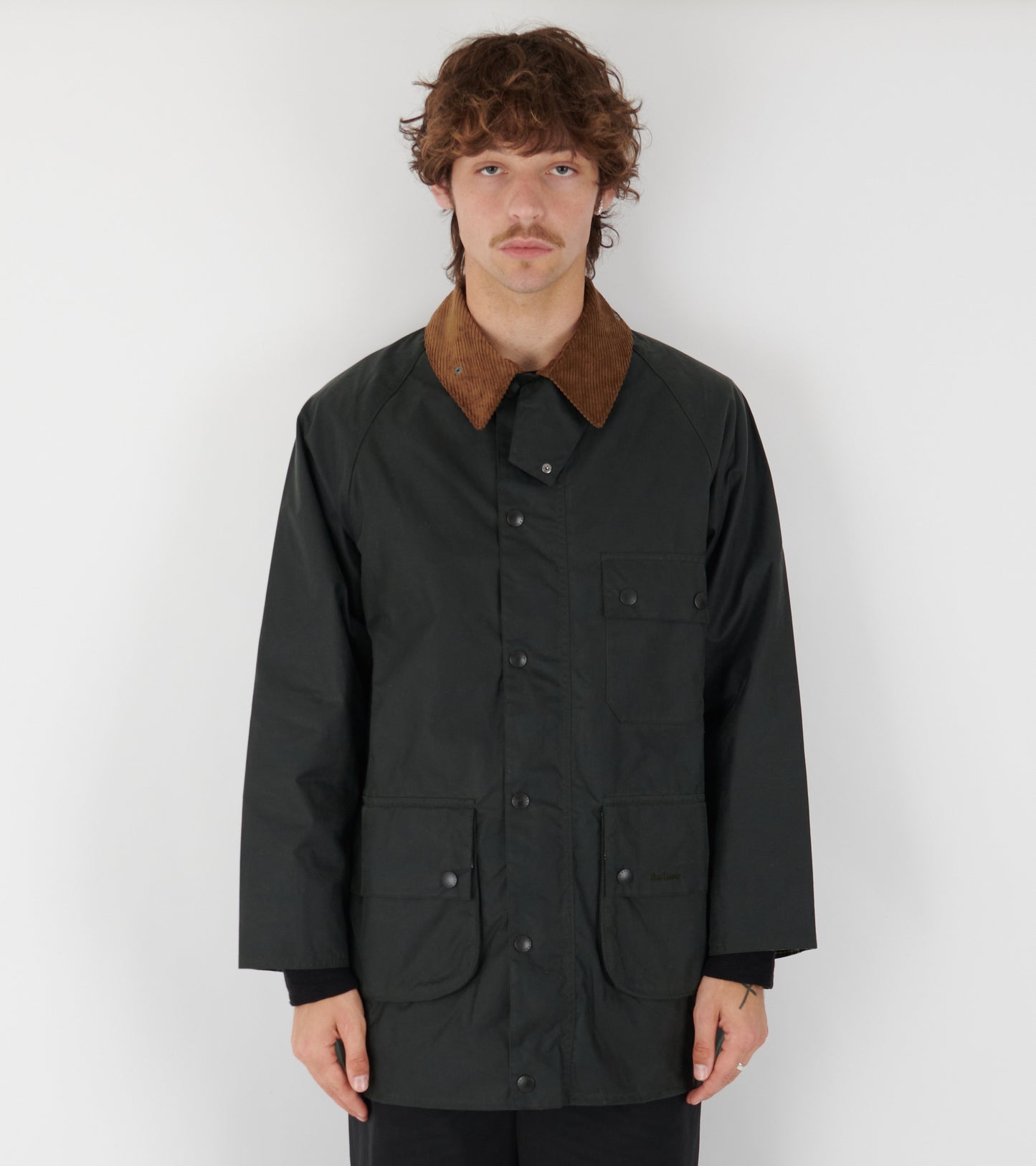 Barbour OS Solway Wax Jacket Sage