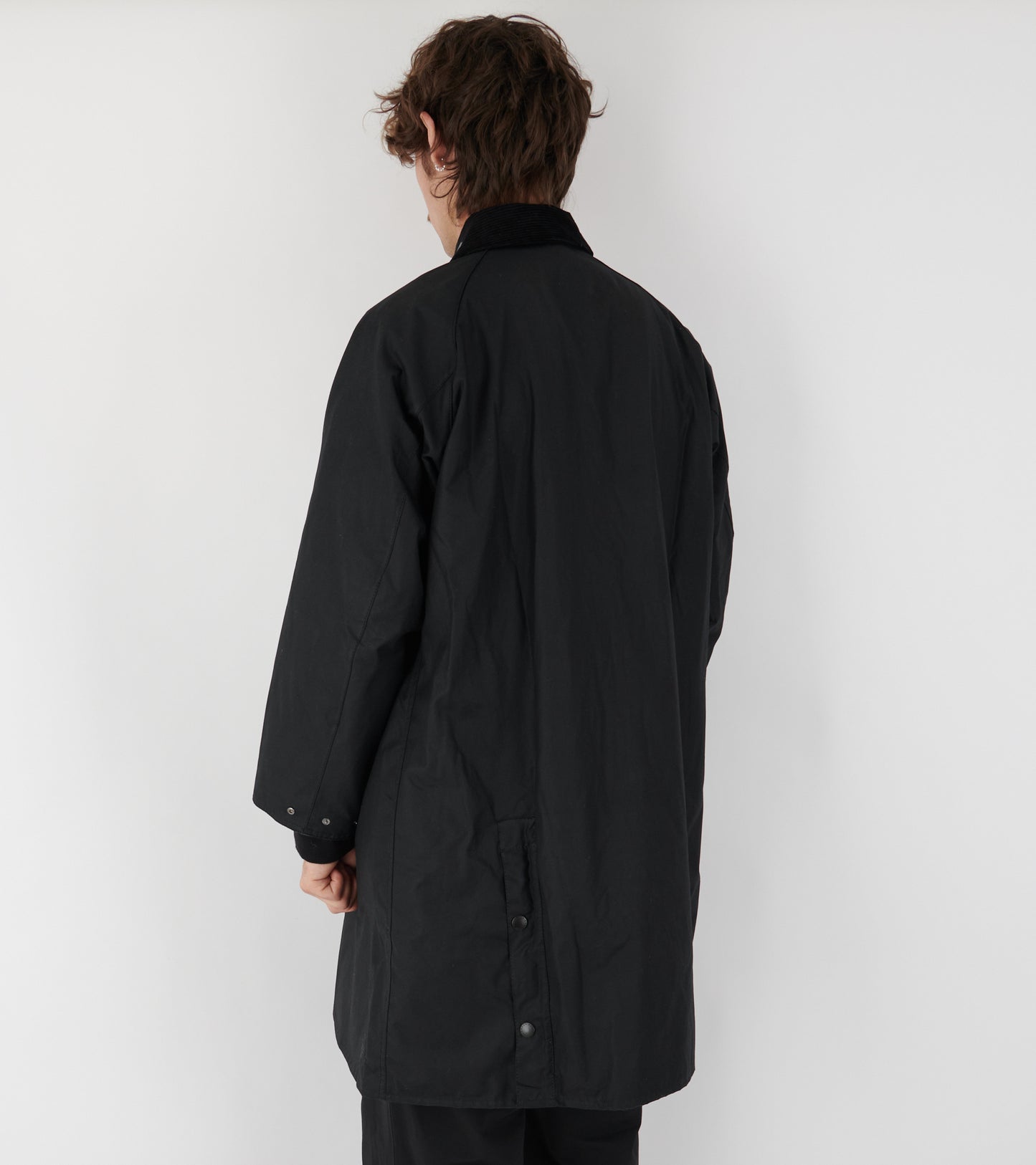 Barbour Modified Exmoor Wax Coat Black