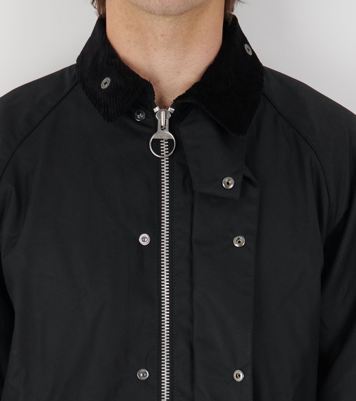 Barbour Modified Exmoor Wax Coat Black