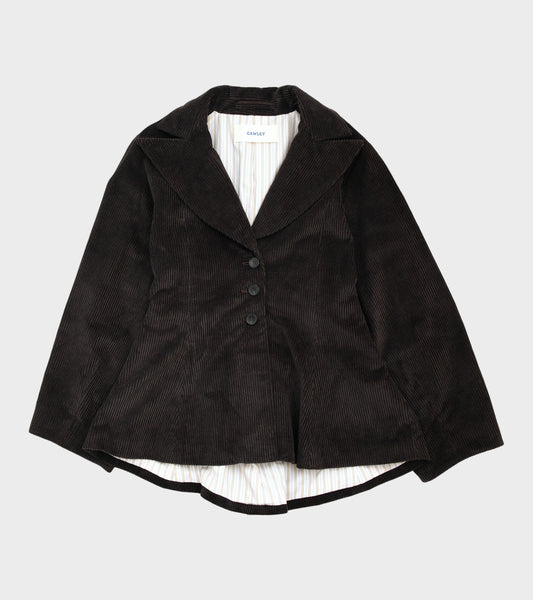 Japanese Two-Tone Corduroy Tender Blazer Taupes