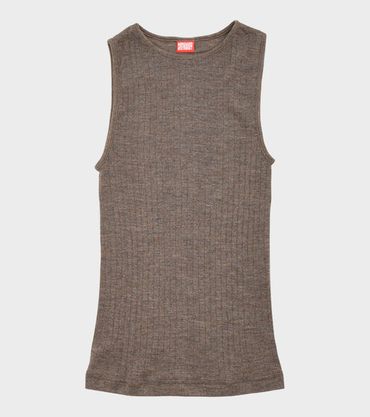 101 Tank Top Wool Brown