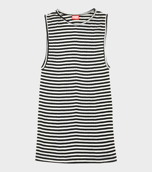 101 Tank Top Wool Black/Ecru
