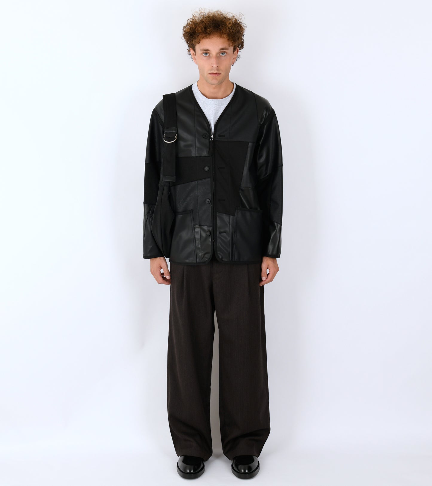 Patchwork Jacket Black